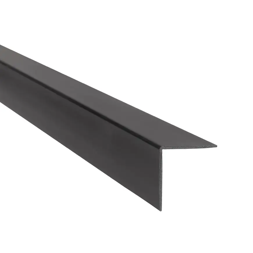 Profil uholníkový PCV čierny 25x25x1.1mm 1m