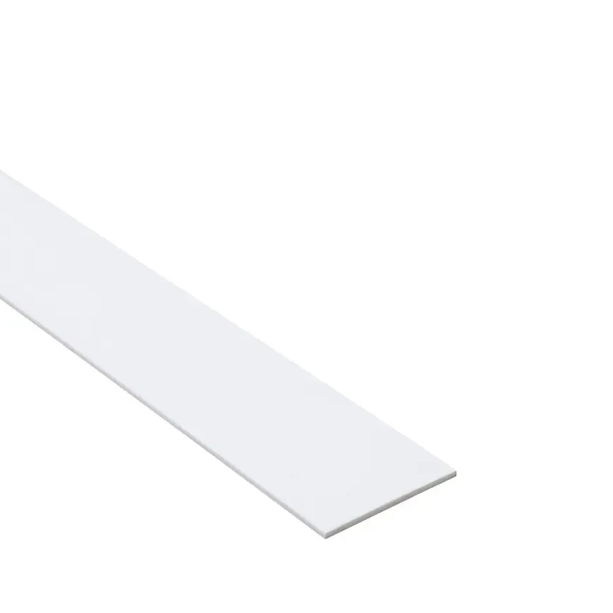 Profil plochý PCV biely 40x2mm 2.6m
