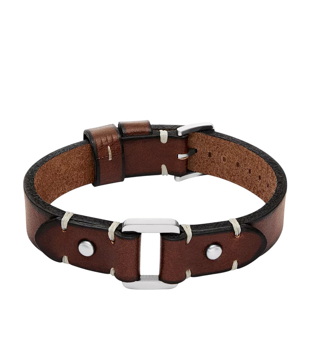 Fossil Robustný kožený náramok pre mužov JF04942040