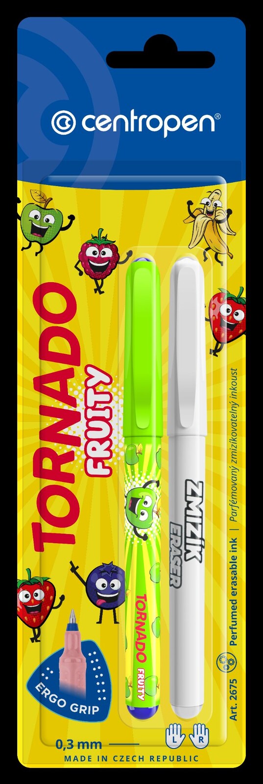 Pero guľôčkové Tornado Fruity – so zmizíkom