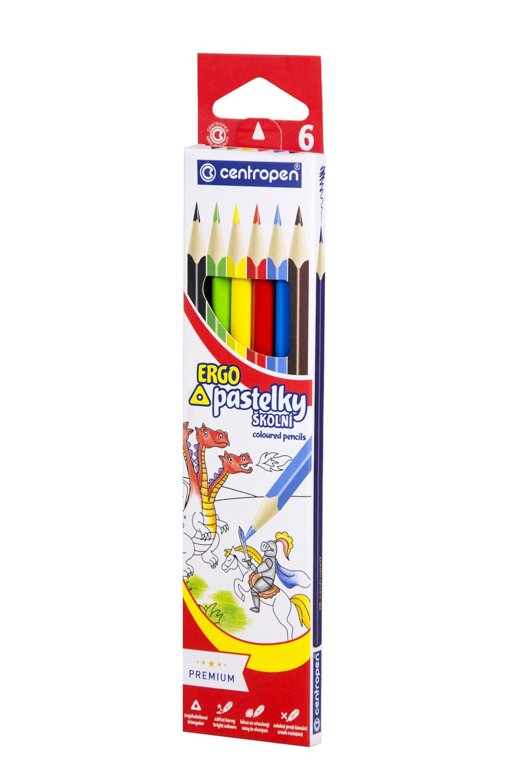 Pastelky trojhranné 6 farieb