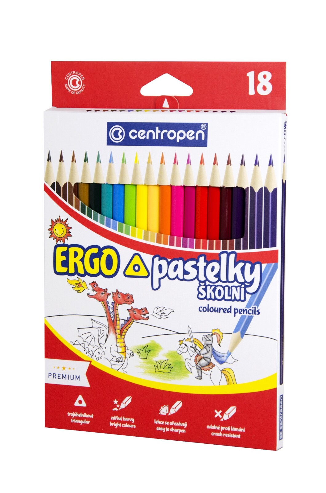Pastelky trojhranné 18 farieb
