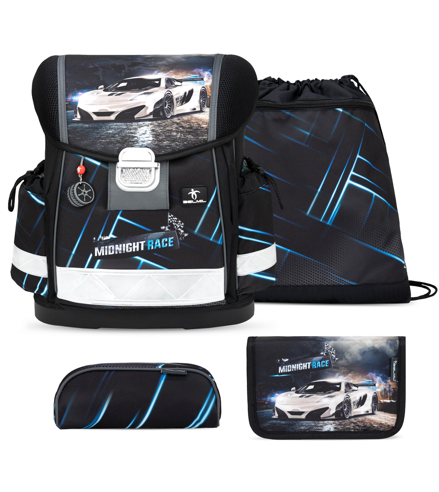 Školská taška chlapčenská set - Midnight turbo