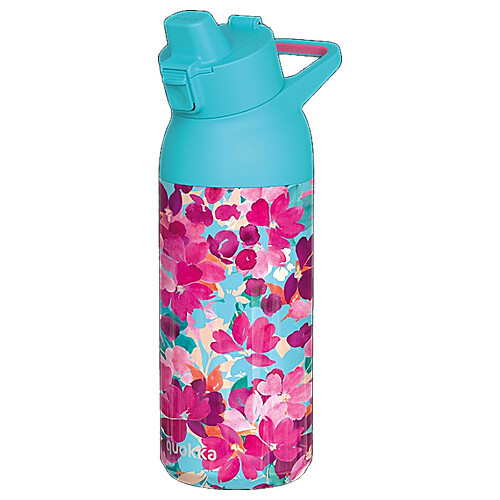 Detská nerezová fľaša termo Floral Jumble so sosákom - 700 ml