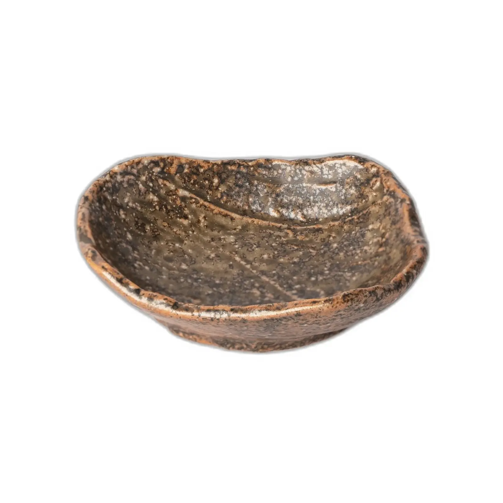 Miska na omáčku TERRA 60 ml, hnedá, keramika, MIJ
