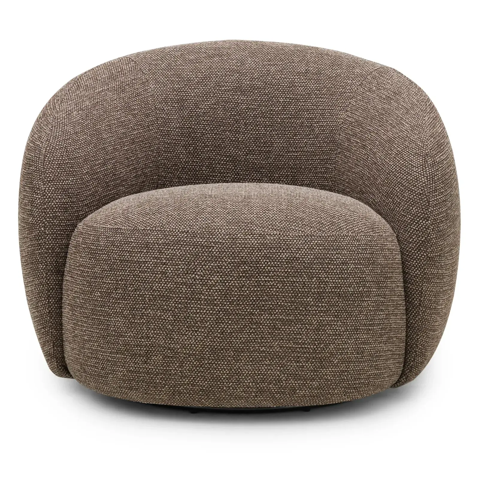 Otočné designové křeslo Ambi hnědé
