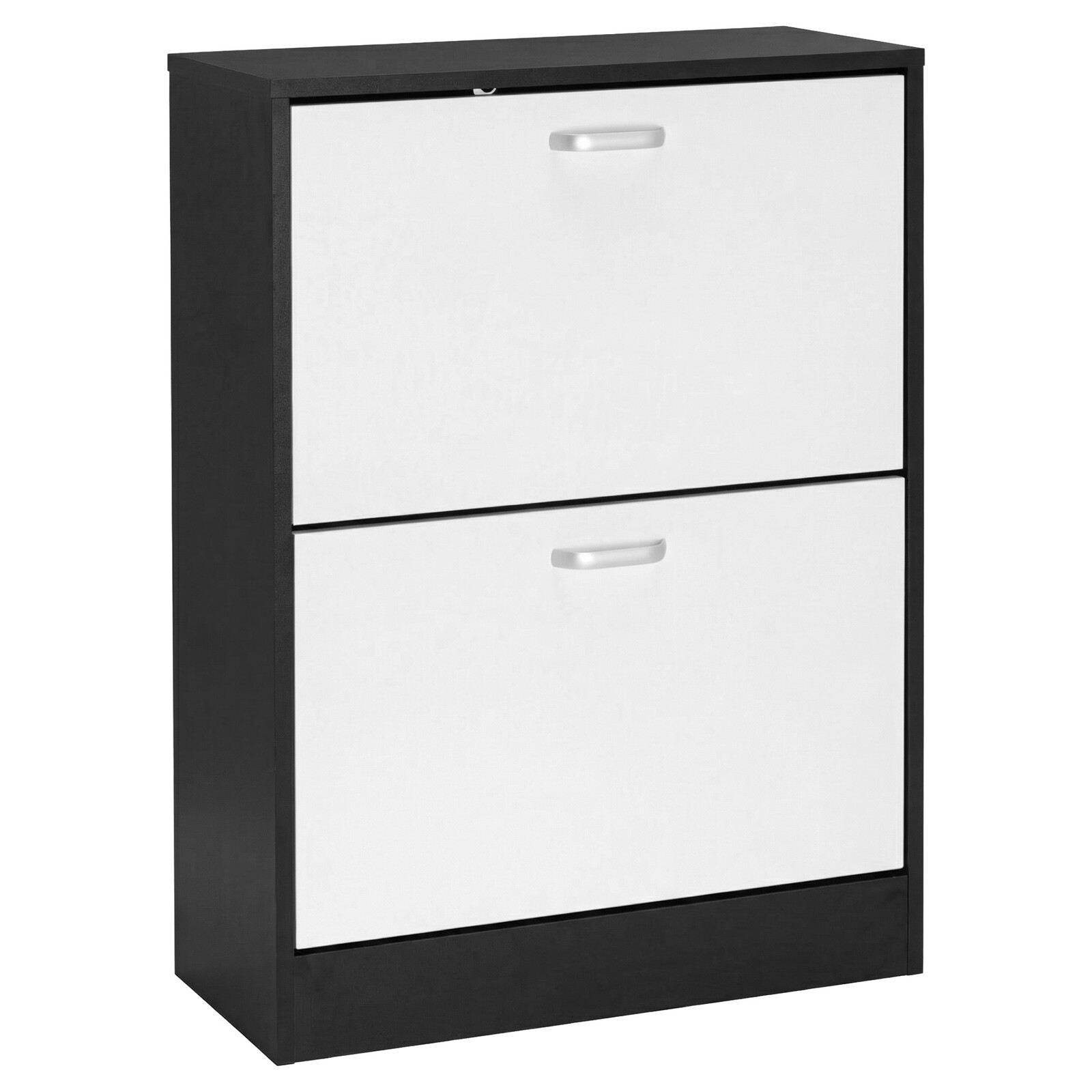 Výklopný botník ZEFIR 82 cm černý/bílý