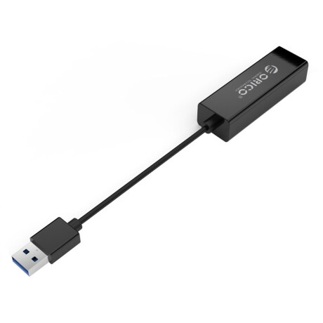 Orico UTJ-U3 externý sieťový adaptér USB 3.0 / RJ45, čierny