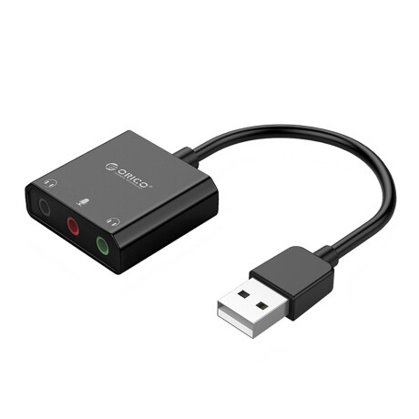 Orico SKT3 externá zvuková karta USB 2.0 / 3x 3.5mm jack, čierna