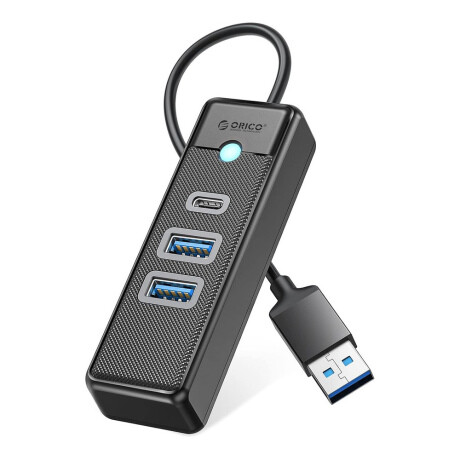 Orico PWC2U-U3 HUB adaptér USB - 2x USB 3.0 / USB-C 1m, čierny