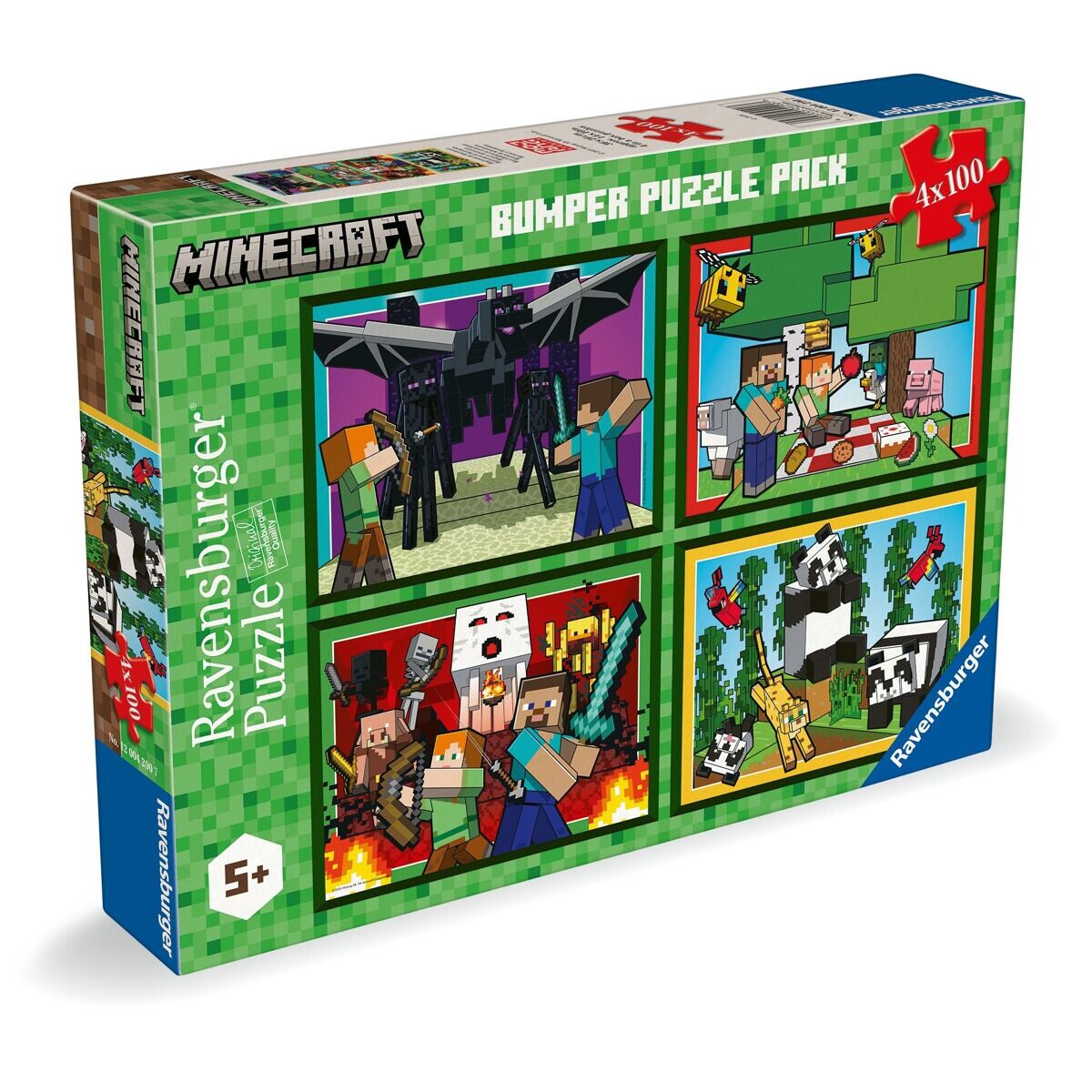 Ravensburger Minecraft Puzzle 4x100 dielikov