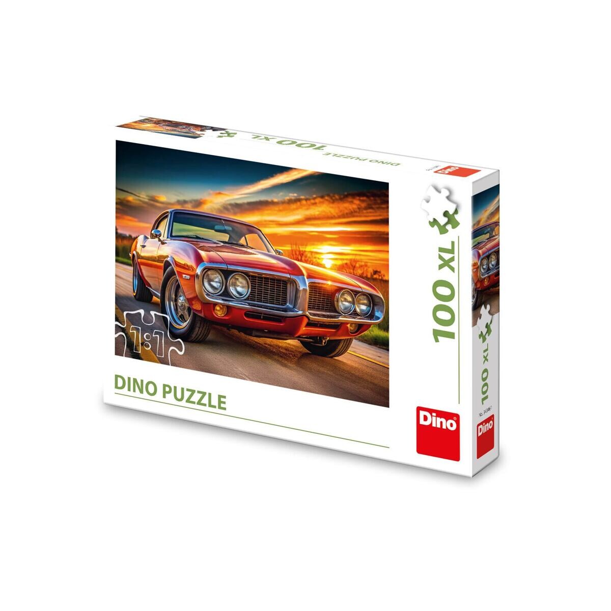 Dino Firebird 69 v západu slnka Puzzle 100 XL dielikov