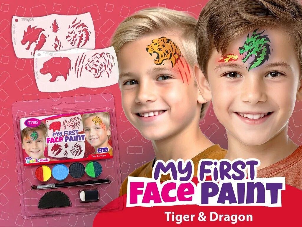 TyToo Maľovanie na tvár - Tiger a drak