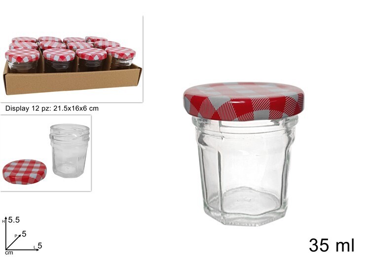 MAKRO - Dóza sklo 35ml s viečkom