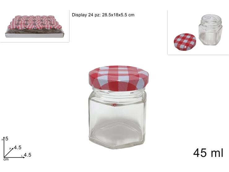 MAKRO - Dóza sklo 45ml s viečkom