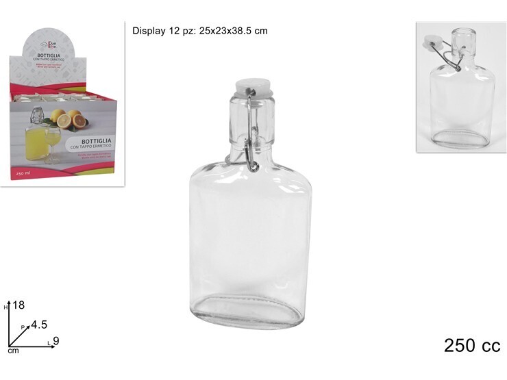 MAKRO - Fľaša sklená 250 ml