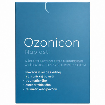 Ozonicon náplasti proti bolesti s mikroprúdmi 6 x 8 cm 1 x 4 ks