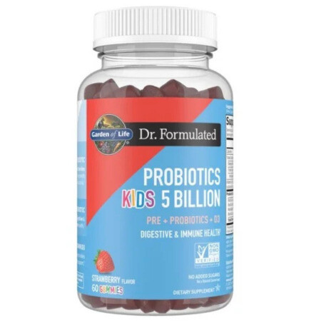 Dr.FORMULATED Probiotiká želé pre deti príchuť jahoda 60 kapsúl