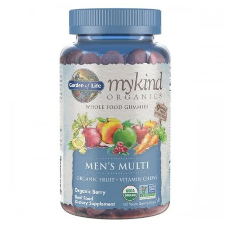 GARDEN OF LIFE Organics Men's Multi Berry s ovocím a vitamínmi 120 ks