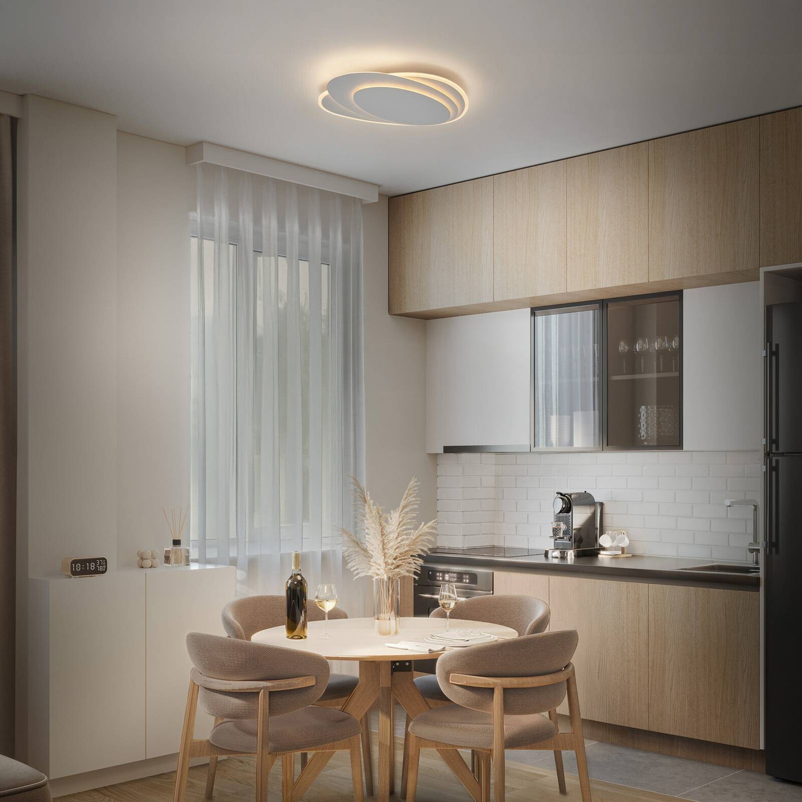 Stropné LED svetlo OSRAM ORBIS LAYERS, biele, 49 x 36 cm, CCT