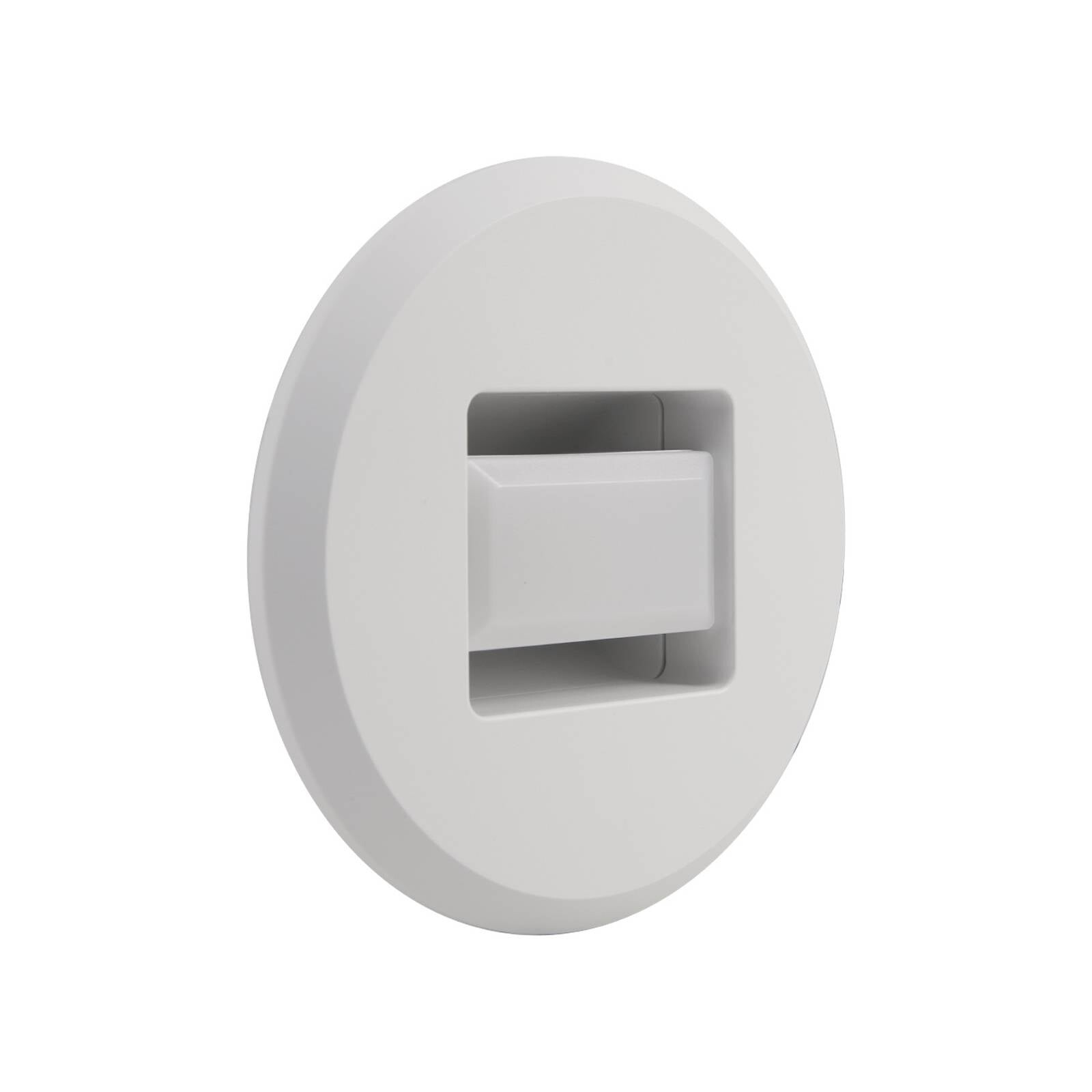 MEGAMAN zapustene LED svietidlo Tina, biele, Ø 9 cm, otočné