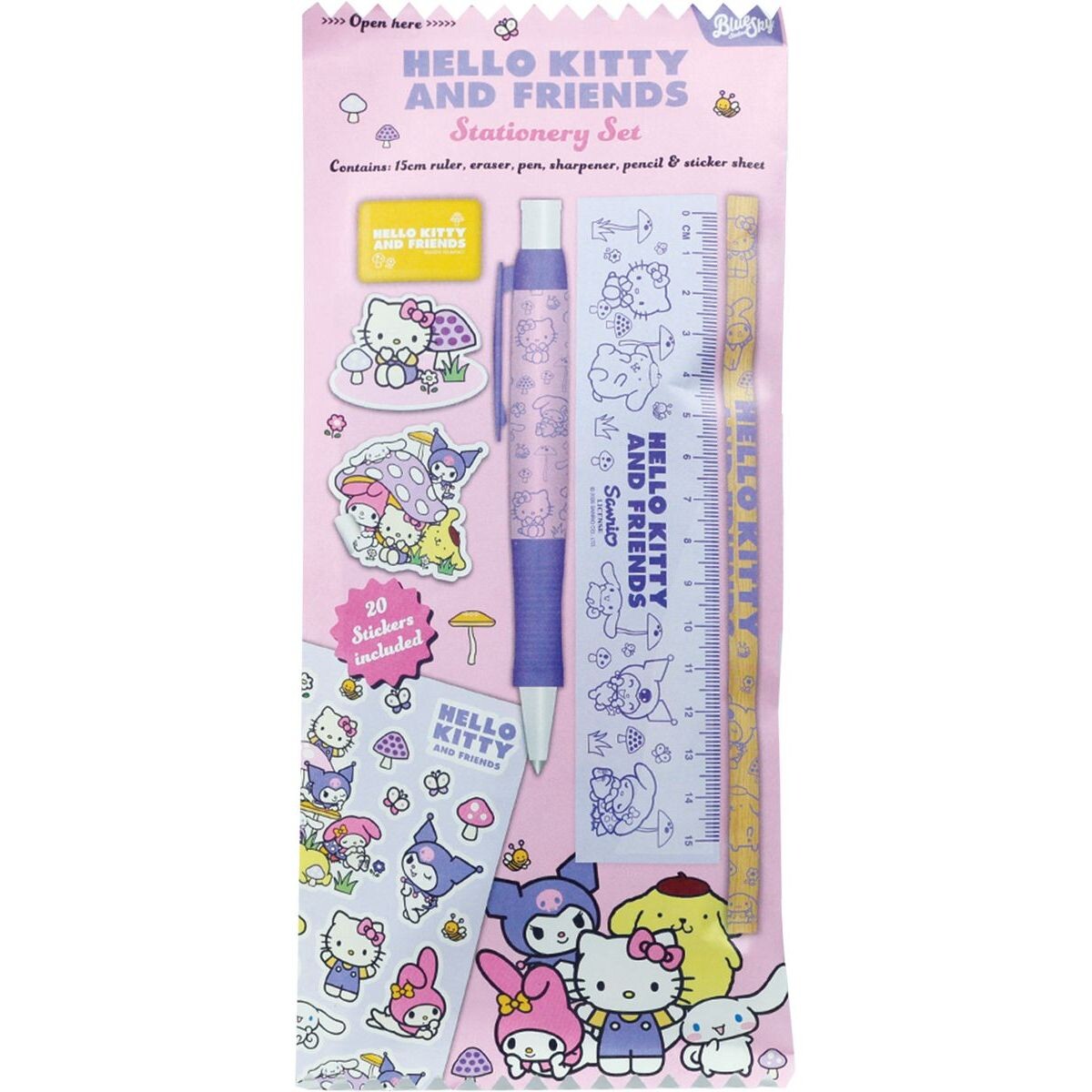 Bluesky Hello Kitty a priatelia Školský set Mushroom