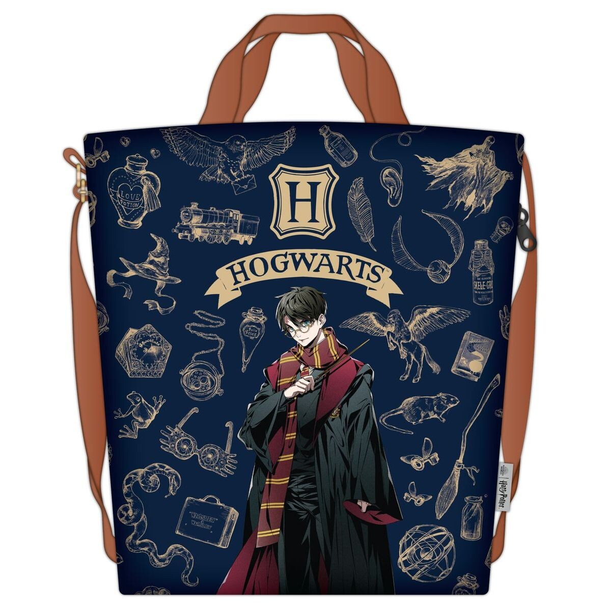 Bluesky Harry Potter Nákupná taška Navy & Gold