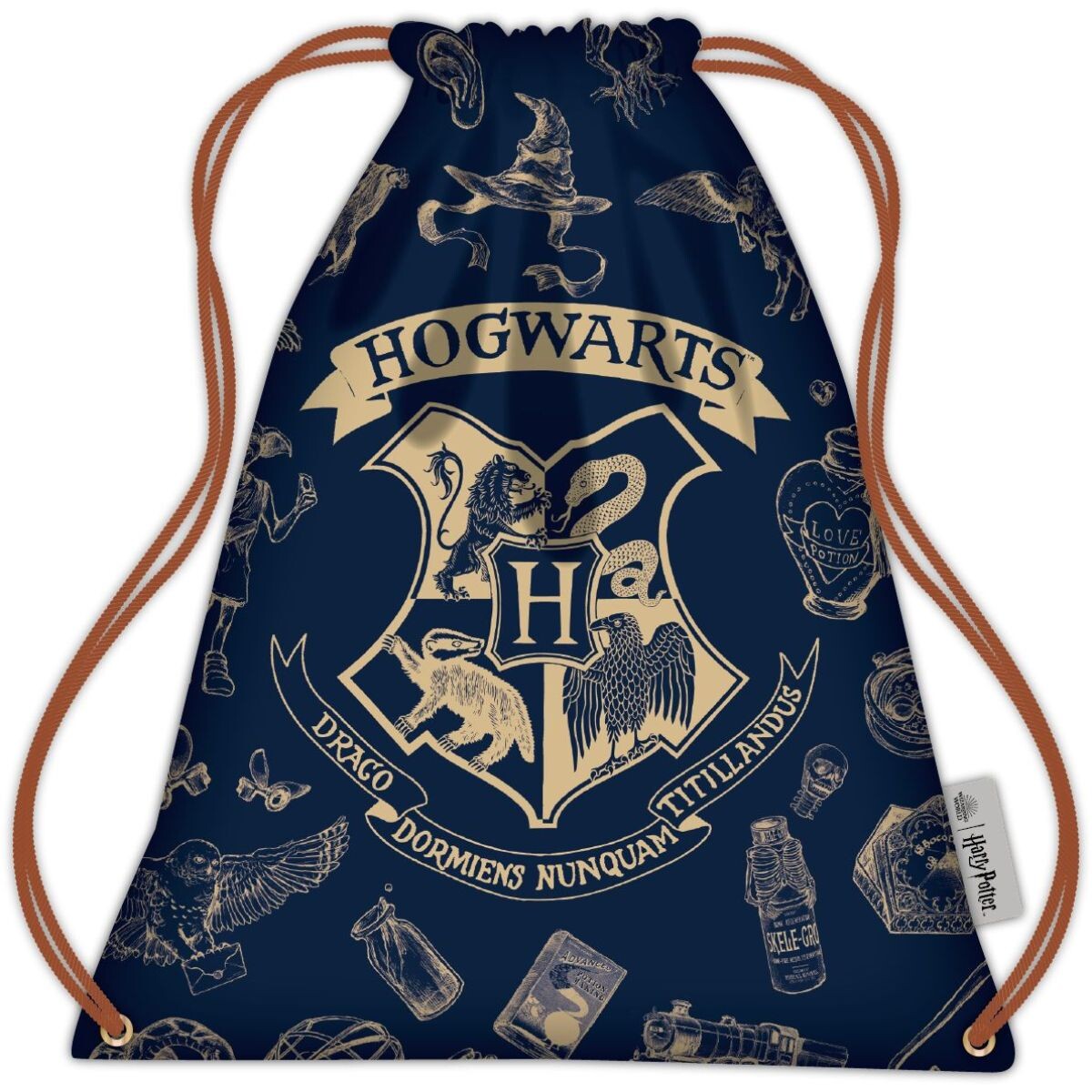 Bluesky Harry Potter Vrecko sťahovacie Navy & Gold