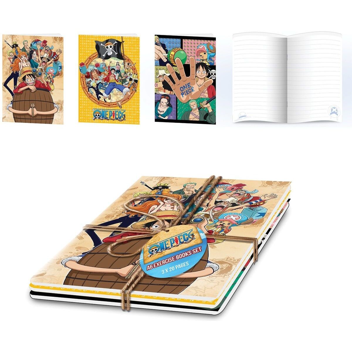 Pyramid International One Piece Set zošitov A5 3 ks