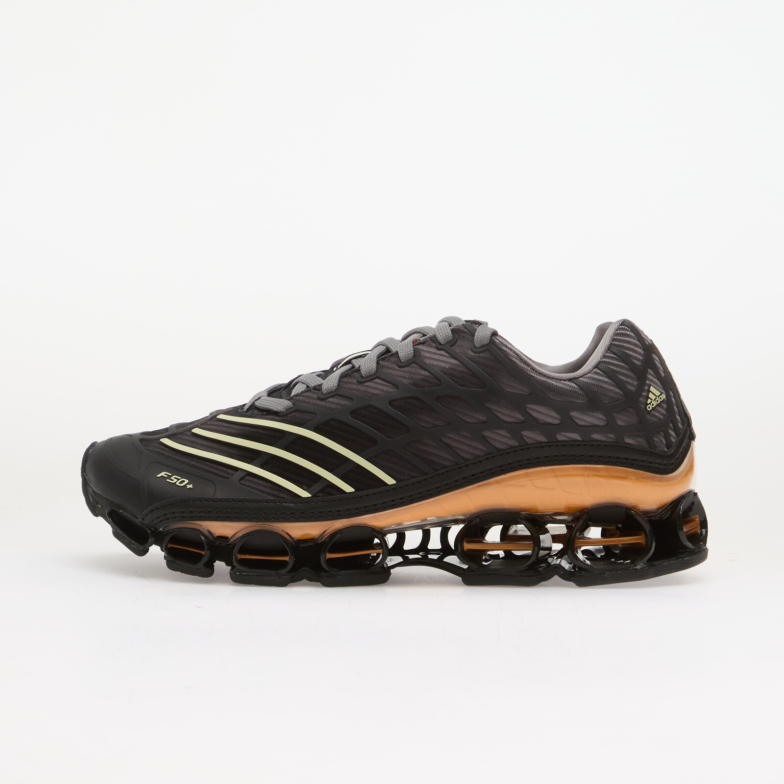 Tenisky adidas Megaride F50 Core Black/ Ice Gold Met./ Grey Six EUR 42 2/3