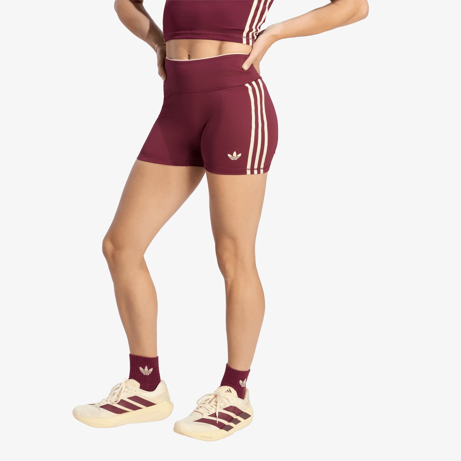 Šortky adidas Originals Sport Superstar Short Leggings Maroon S
