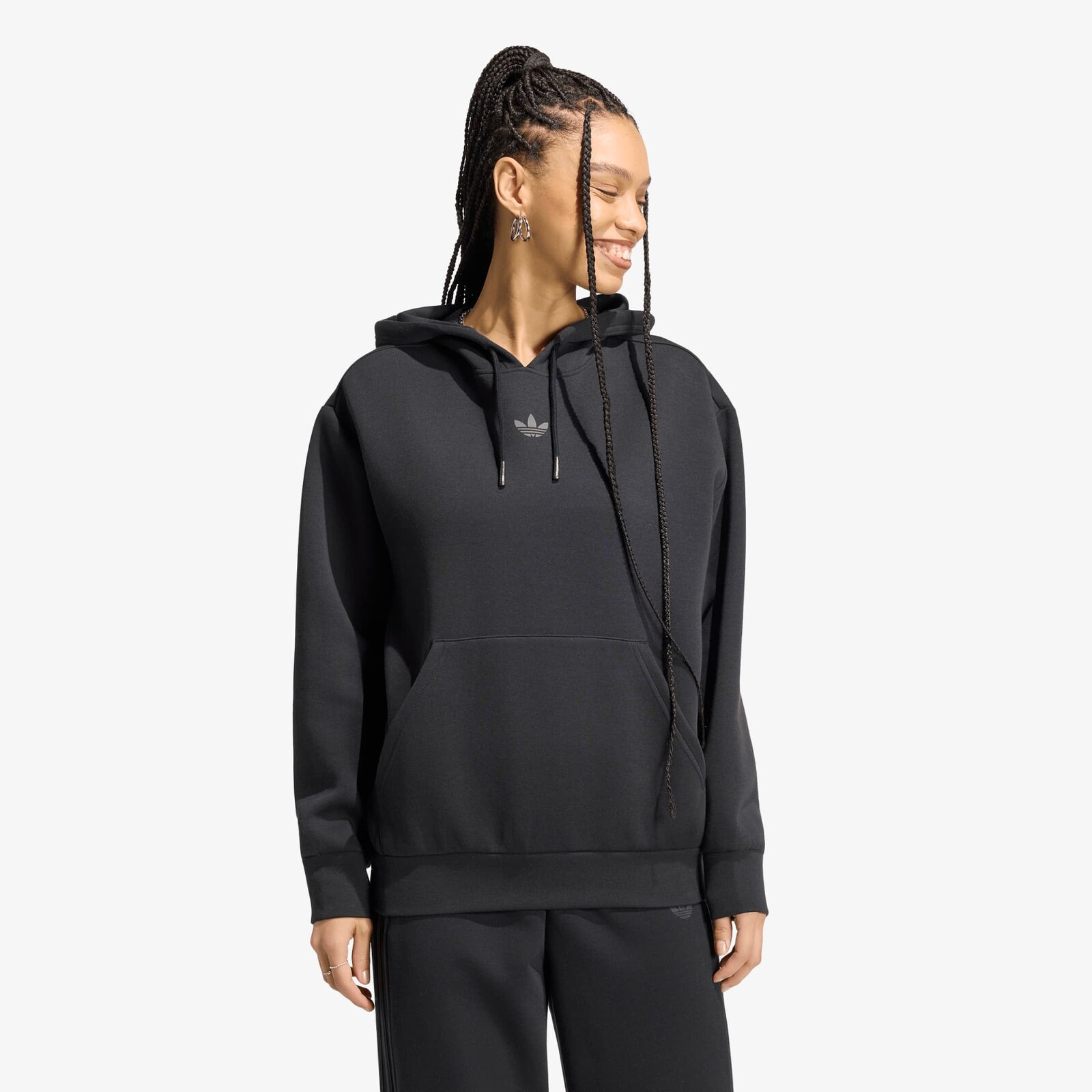 Mikina adidas Spacer Hoodie Black/ Black Reflective/ Night Grey S