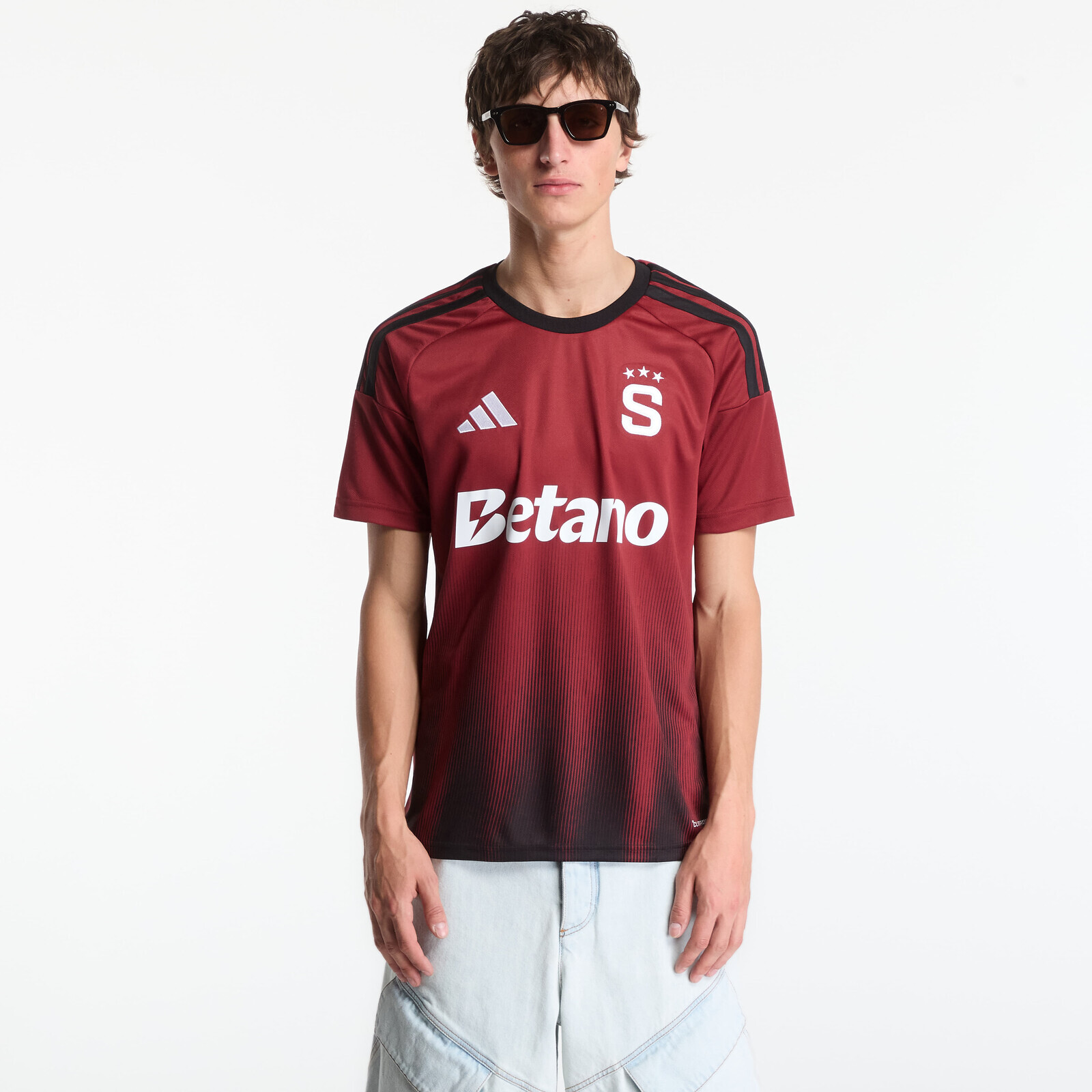 Dres adidas AC Sparta Prague 26/27 Home Jersey Noble Maroon/ Black/ White S