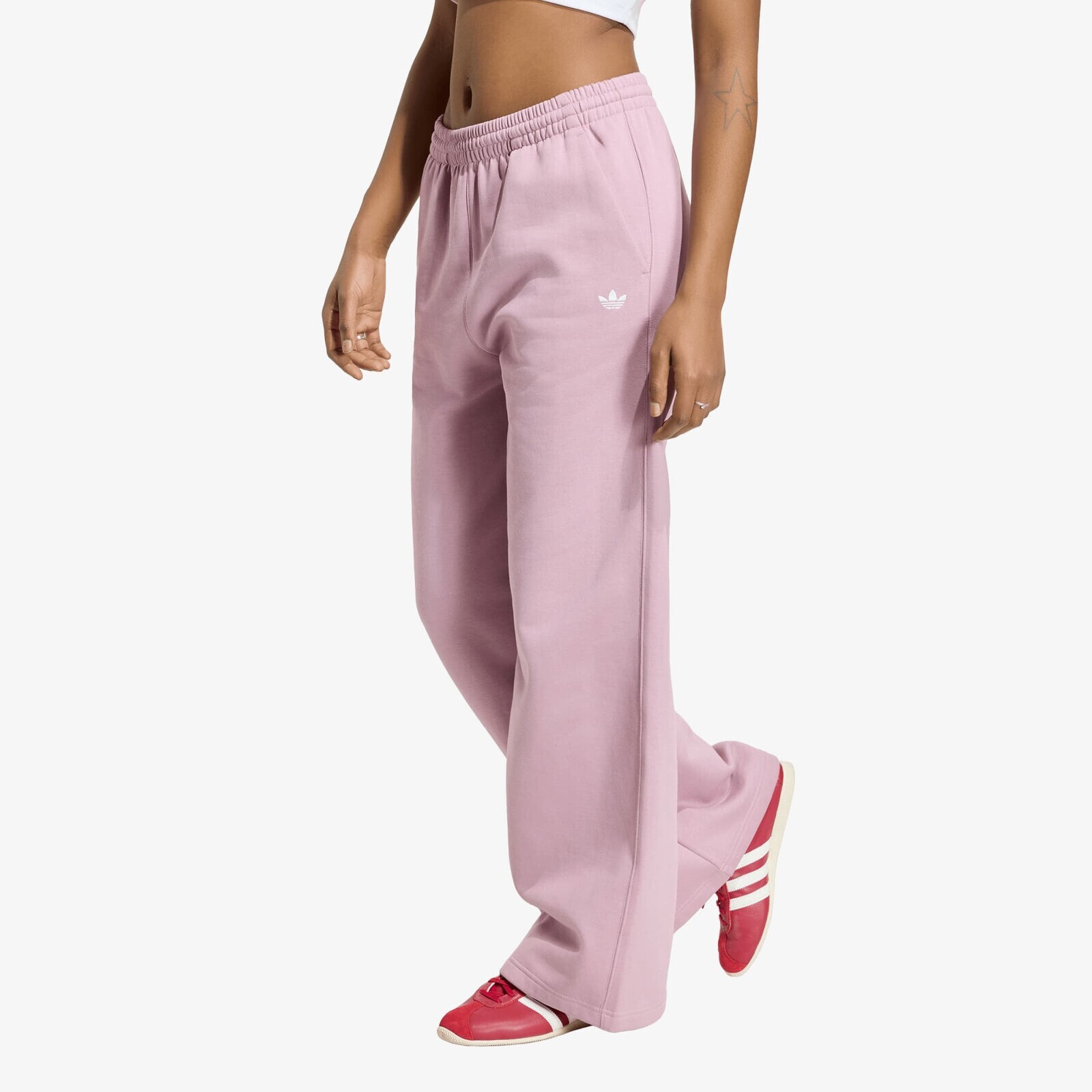 Tepláky adidas Essentials Wide Leg Fleece Pants Magic Mauve XS