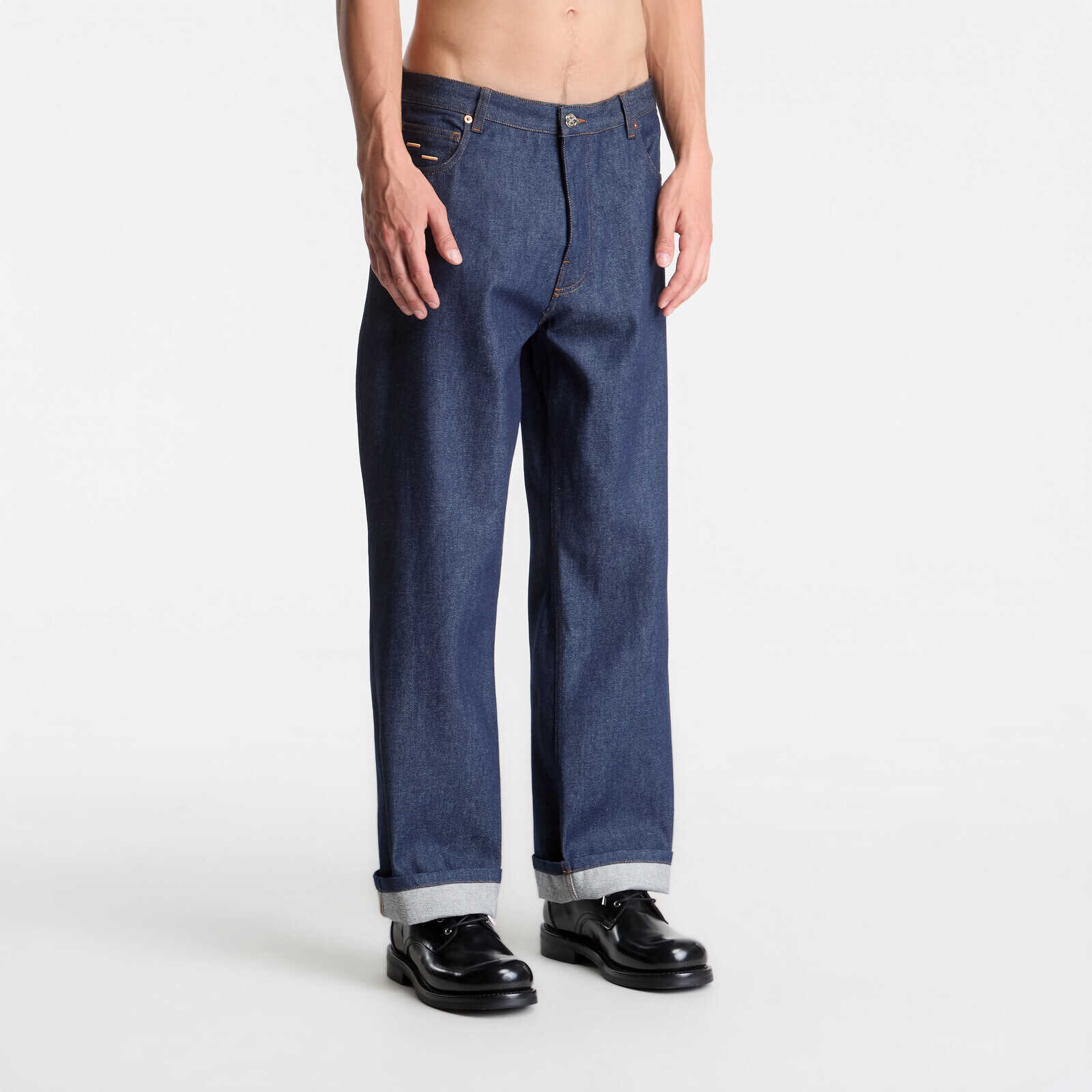 Kalhoty Filling Pieces Denim Pants Raw Indigo L