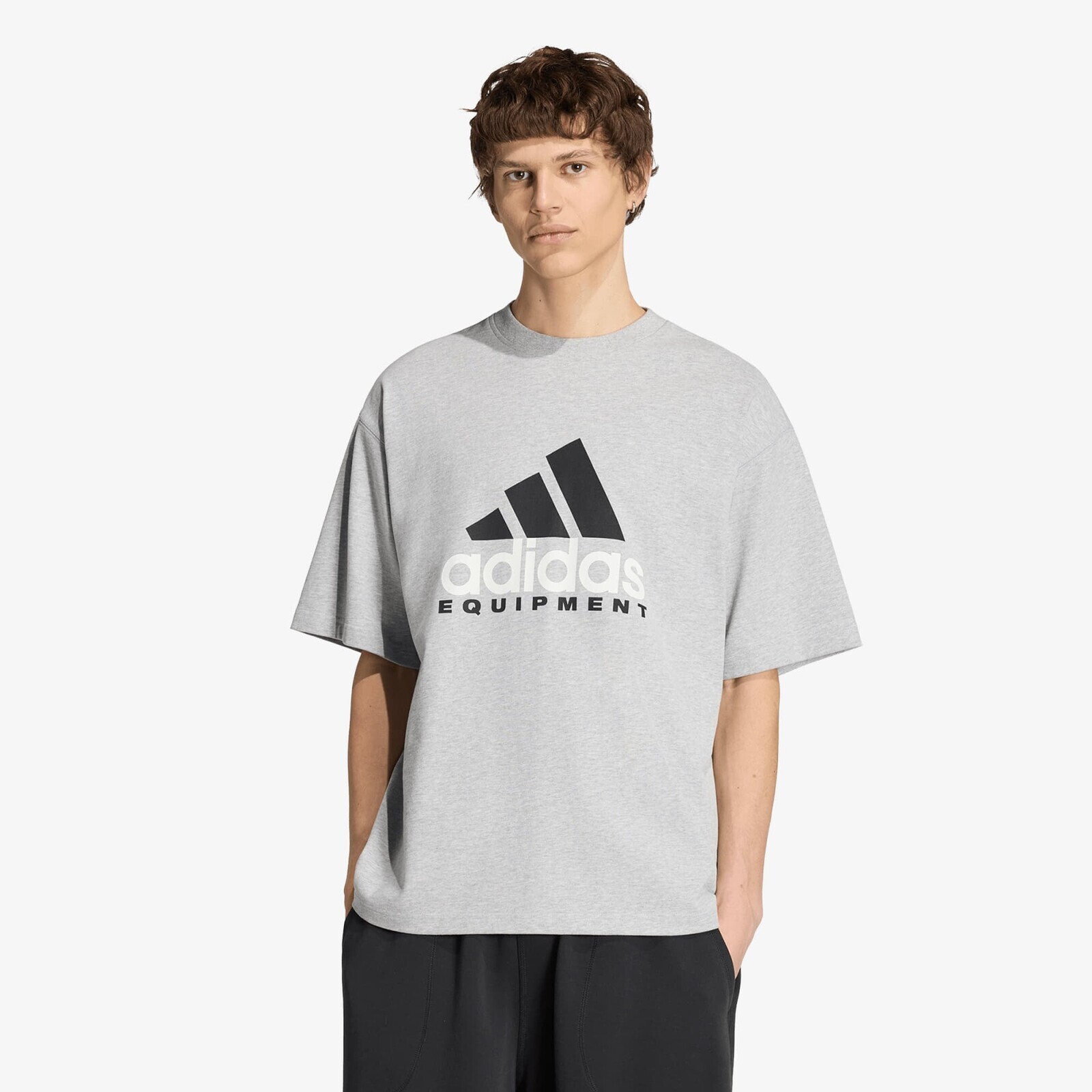 Tričko adidas Equipment Logo Tee Medium Grey Heather XL