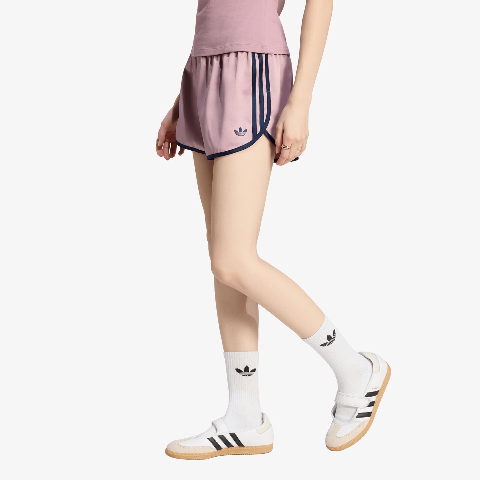 Šortky adidas Satin 3s Sprinter Short Magic Mauve/ Night Indigo XS
