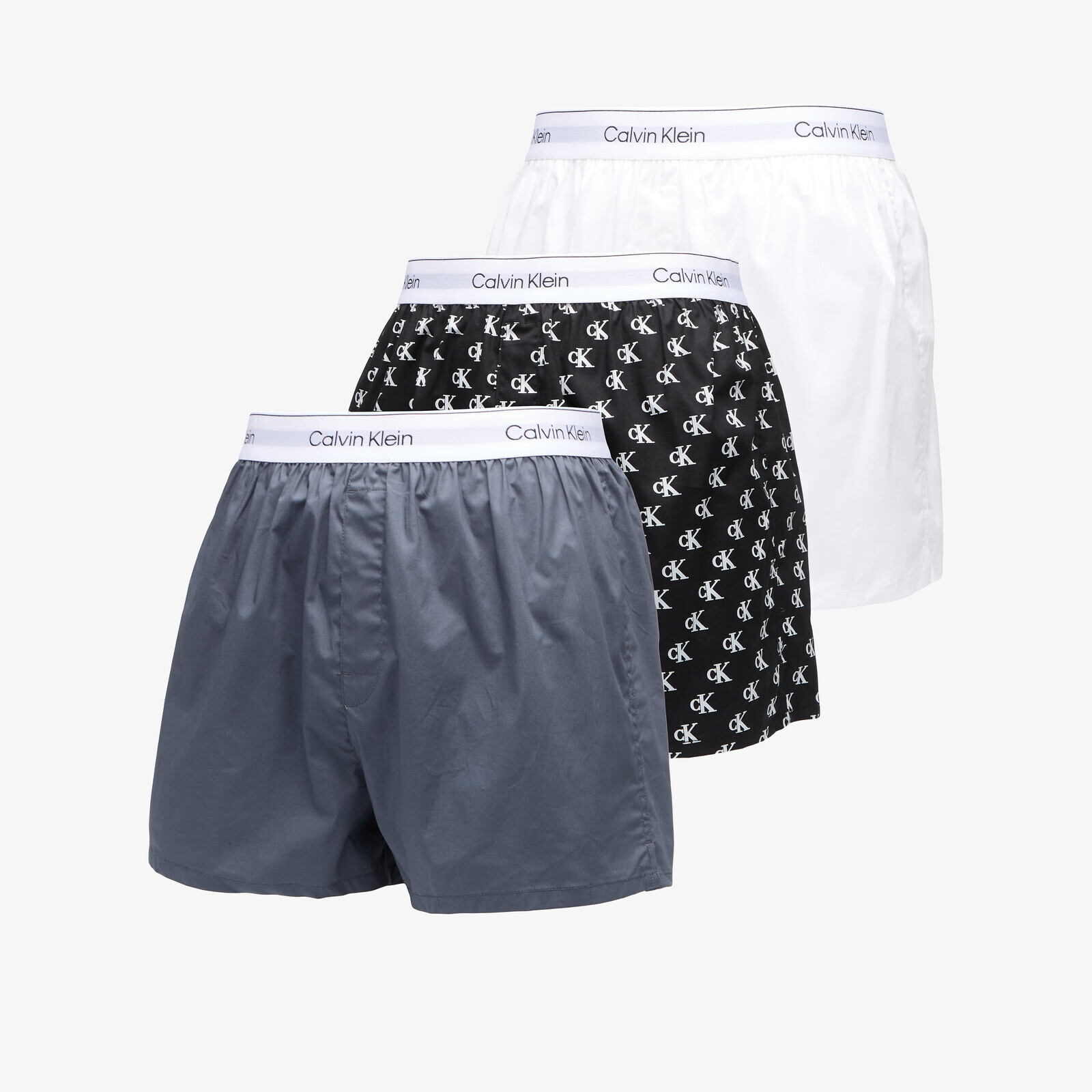 Boxerky Calvin Klein Boxer Slim 3-Pack Grey L