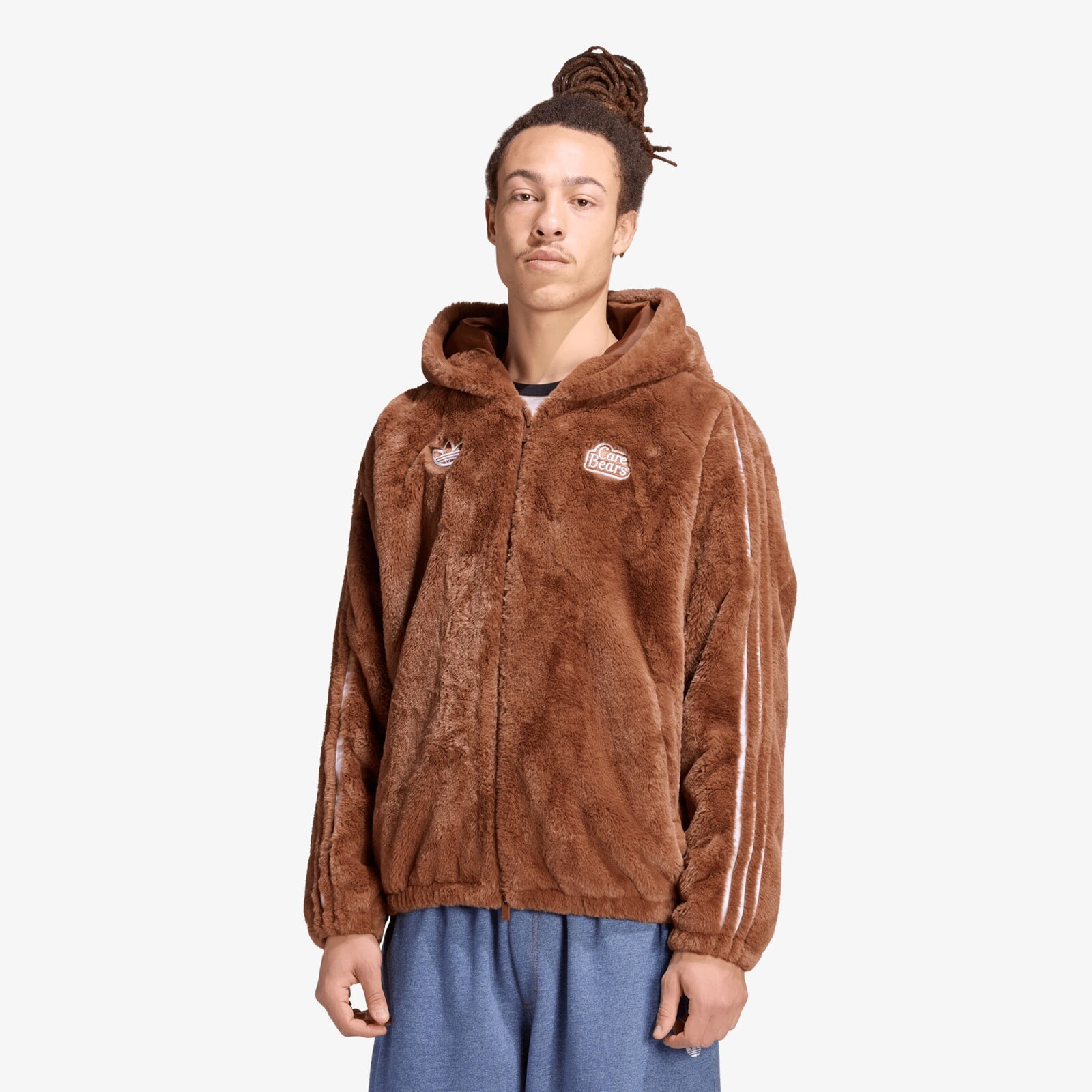 Bunda adidas Care Bear Fur Jacket Preloved Brown M