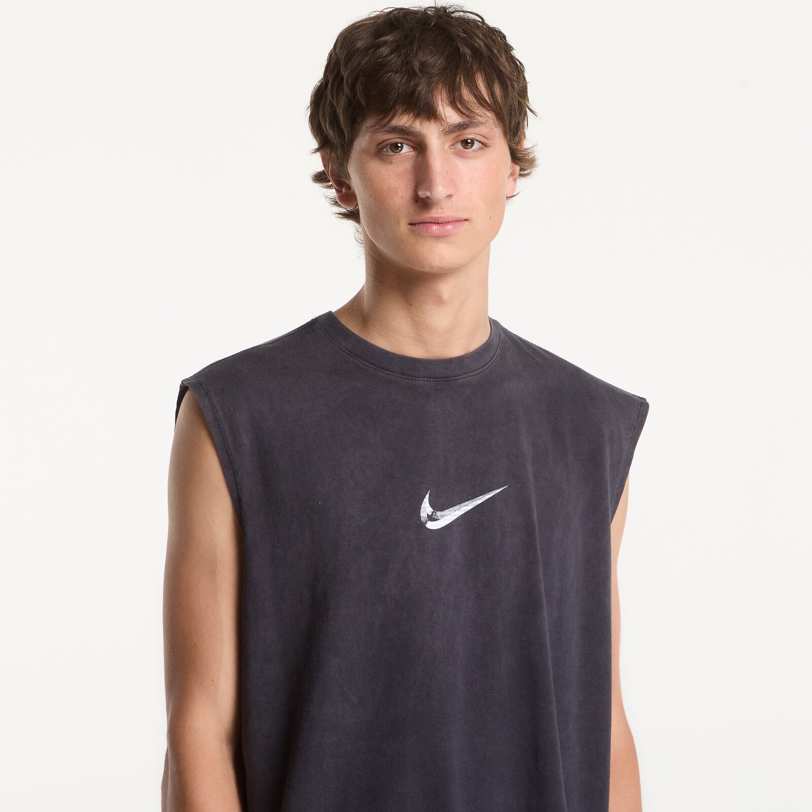 Tričko Nike Men's Sleeveless T-Shirt Black/ White M