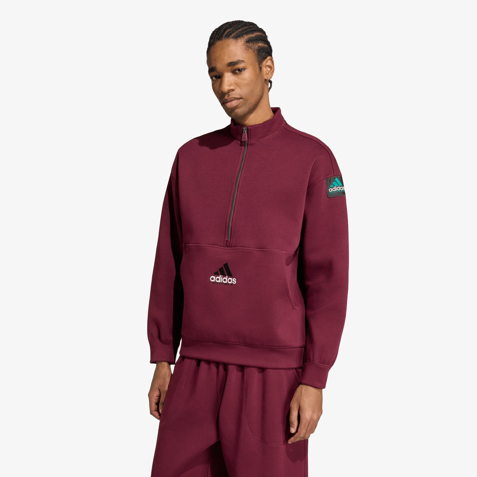 Mikina adidas Equipment Spacer Half-zip Maroon XL