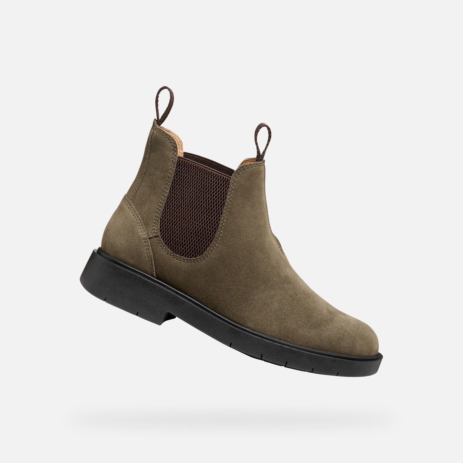 Khaki dámske členkové topánky Geox Spherica EC1