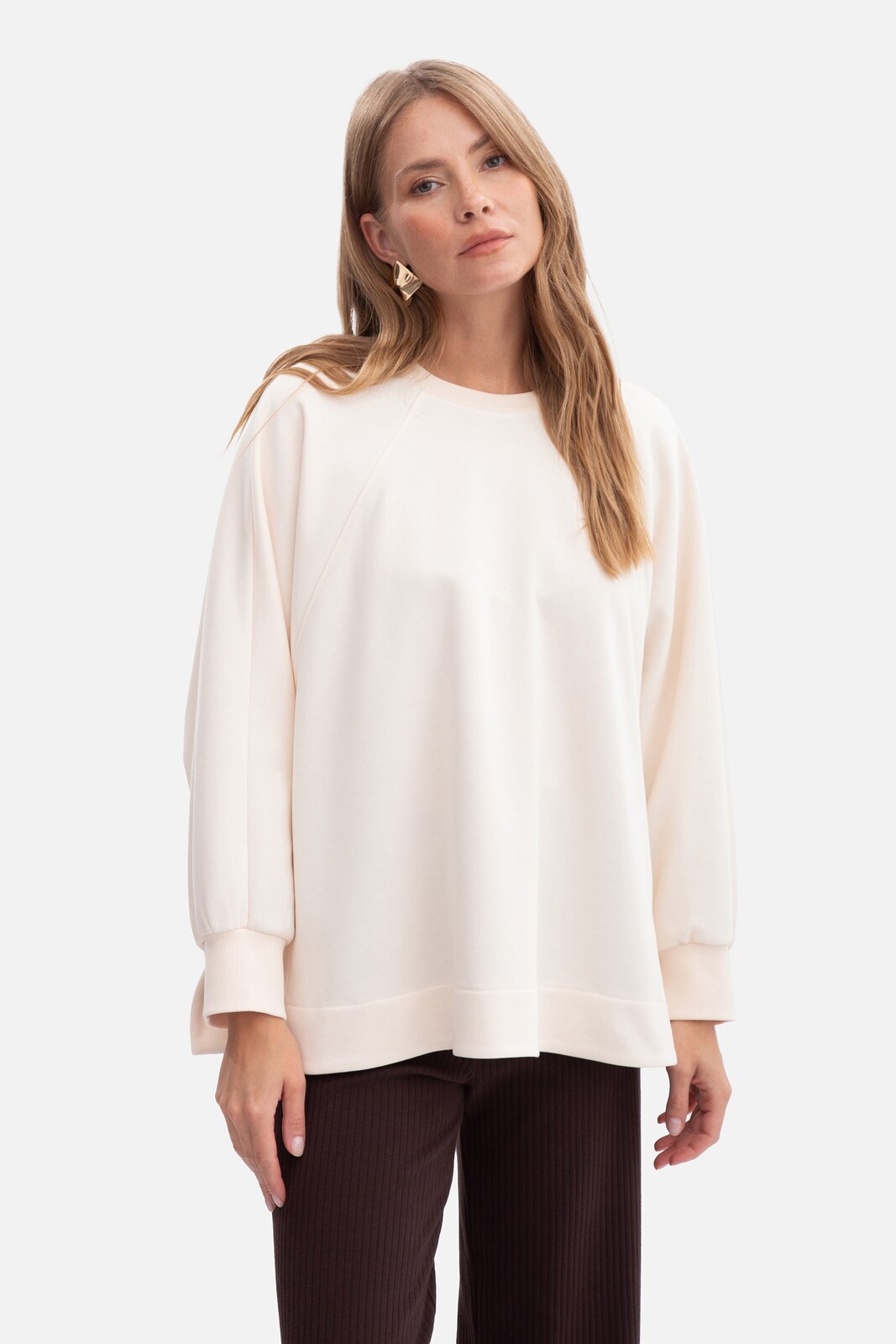 BeWear dámska pletená mikina vanilla