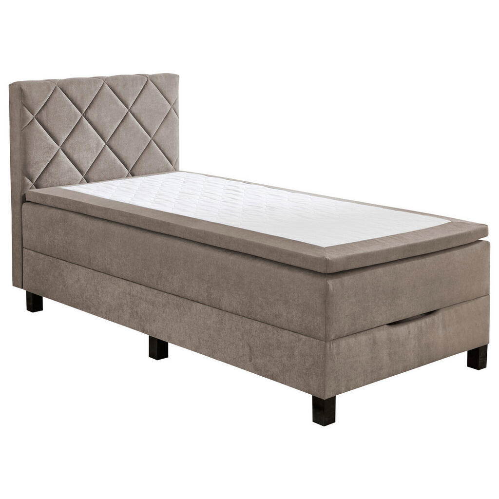 Carryhome BOXSPRINGOVÁ POSTEĽ, 100/200 cm taupe