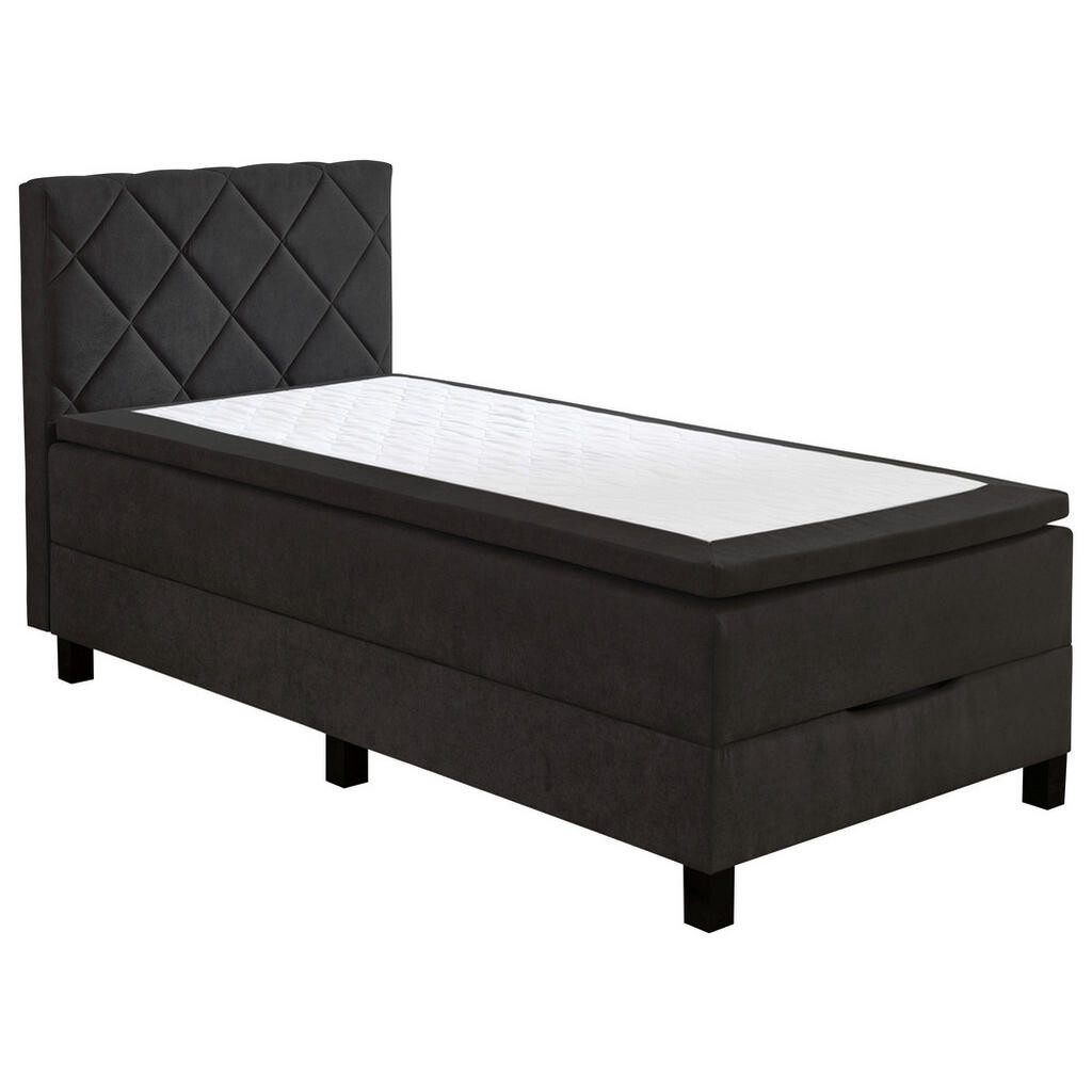 Carryhome BOXSPRINGOVÁ POSTEĽ, 120/200 cm, čierna