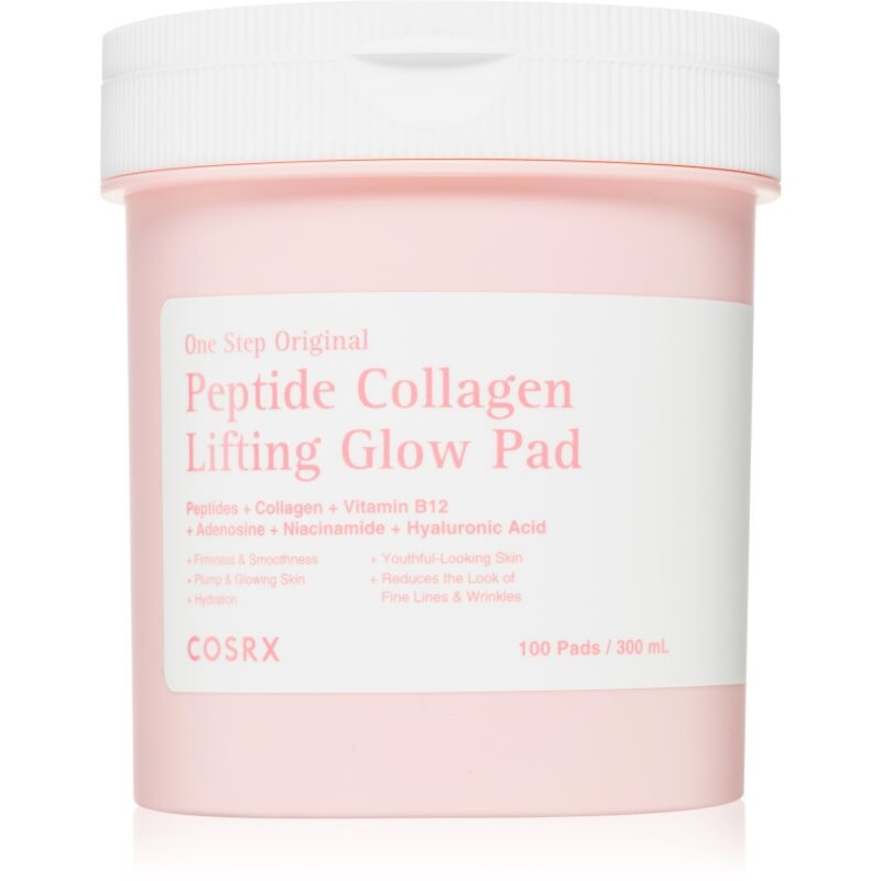 Cosrx One Step Original Peptide Collagen Lifting Glow Pad tonizačné vankúšiky na spevnenie a lifting pleti 100 ks