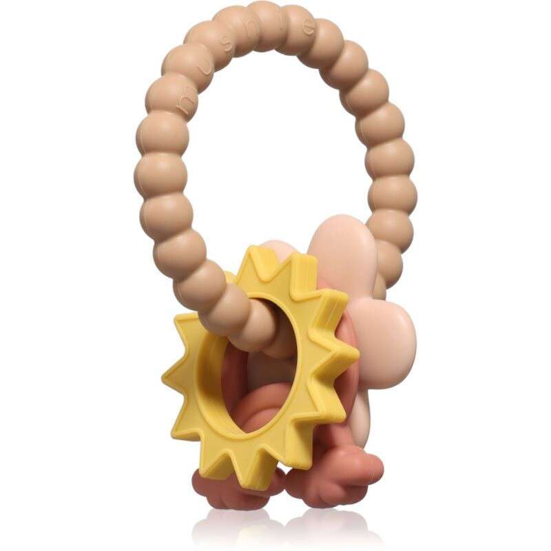 Mushie Teething Ring hryzadielko Nature 1 ks