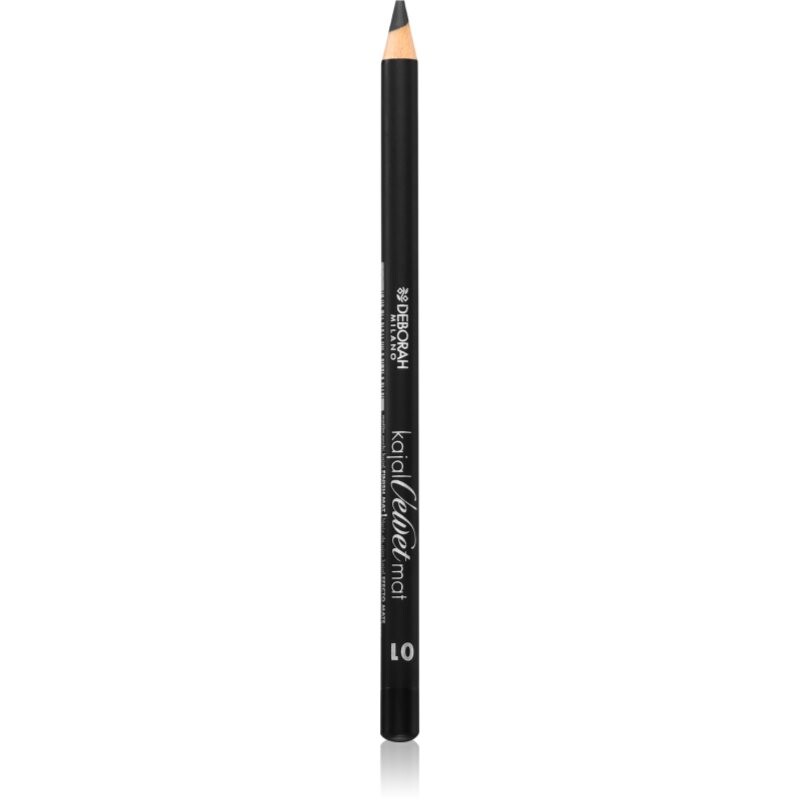Deborah Milano Kajal Velvet Mat kajalová ceruzka na oči odtieň 01 Nero 1.3 g