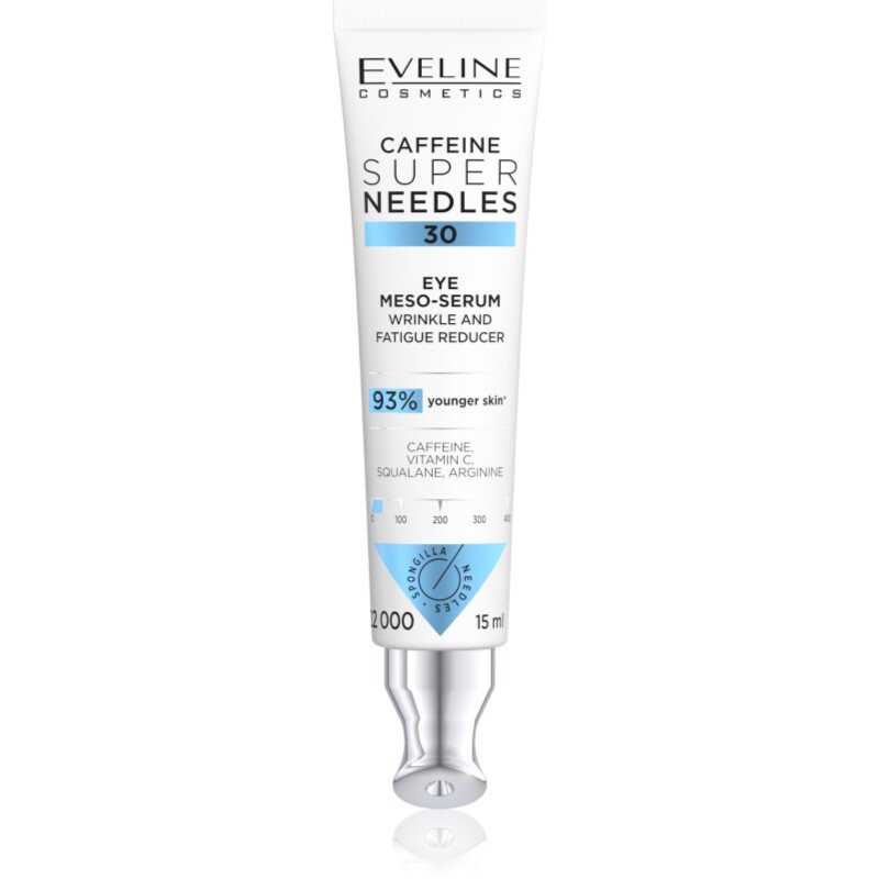 Eveline Cosmetics Caffeine Super Needles 30 sérum na očné okolie proti vráskam 15 ml