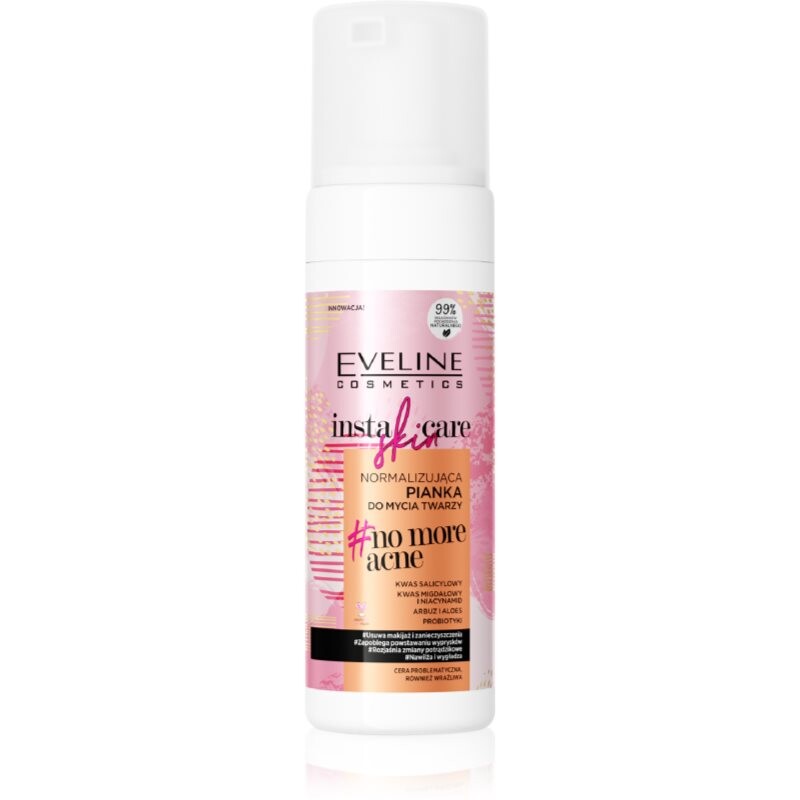 Eveline Cosmetics Insta Skin Care no more acne čistiaca pena na tvár 150 ml